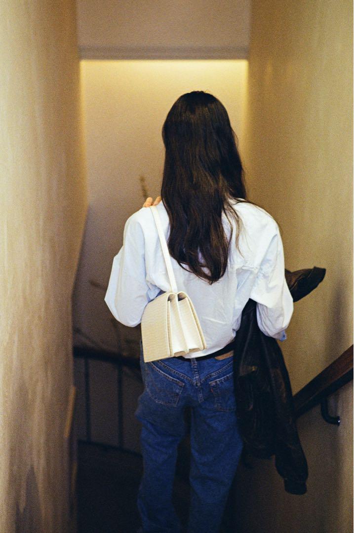 ほぼ未使用】Tout y est SAC PAUMELLE White