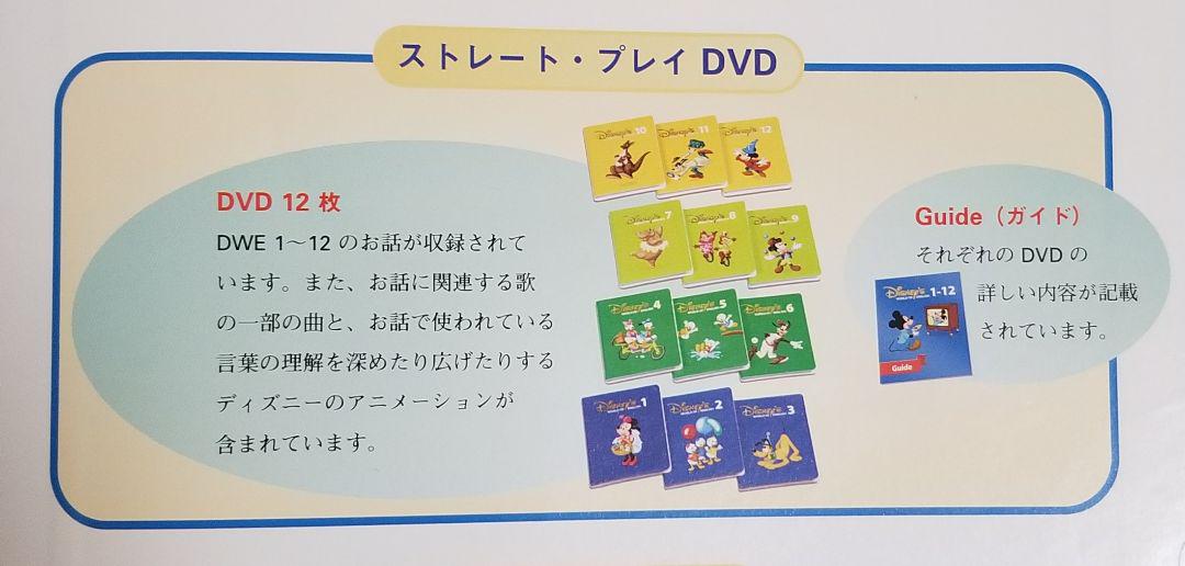 DWE ディズニー英語システム　ストレートプレイDVD12枚　全巻セット