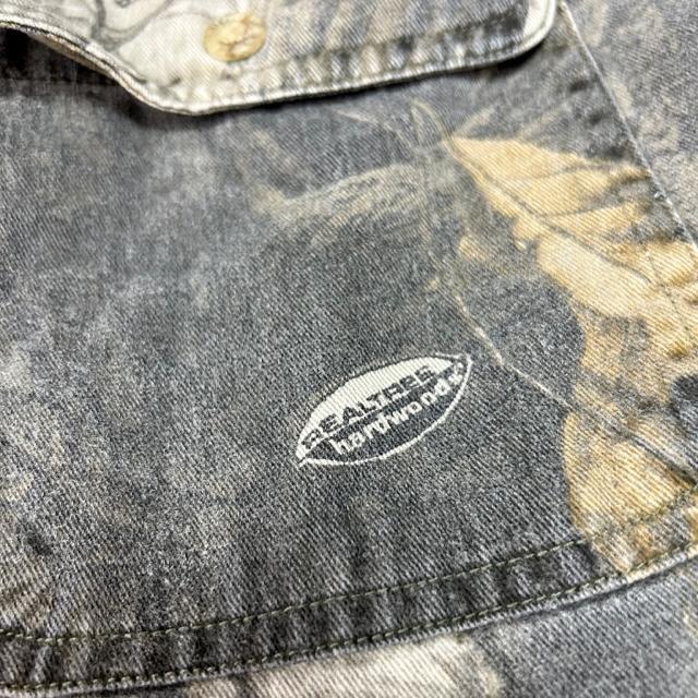 USA古着 90s～ Wrangler リアルツリーカモ コットンシャツ L程度