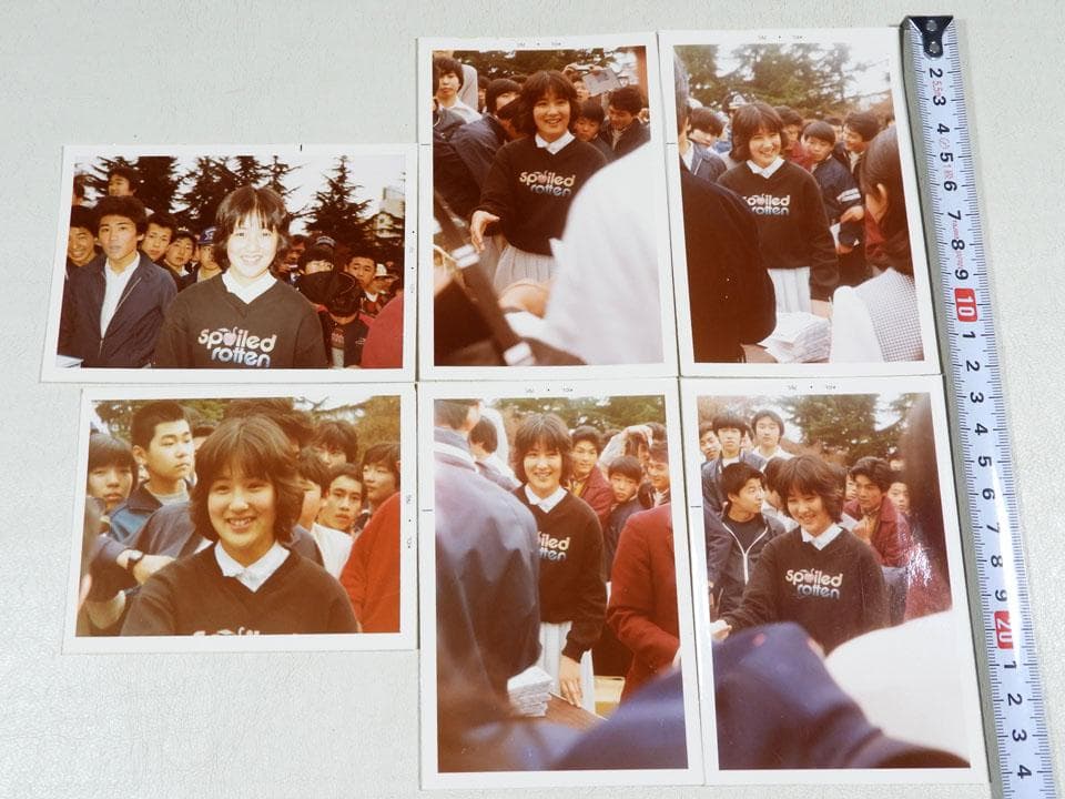 ●貴重 希少 生写真 70s 当時物 能瀬慶子 レコード＋古い生写真8枚 まとめ