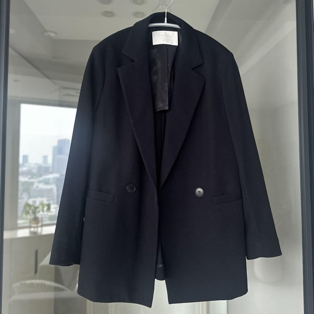 【美品】tomorrowlandジャージーステッチ ダブルブレストジャケット