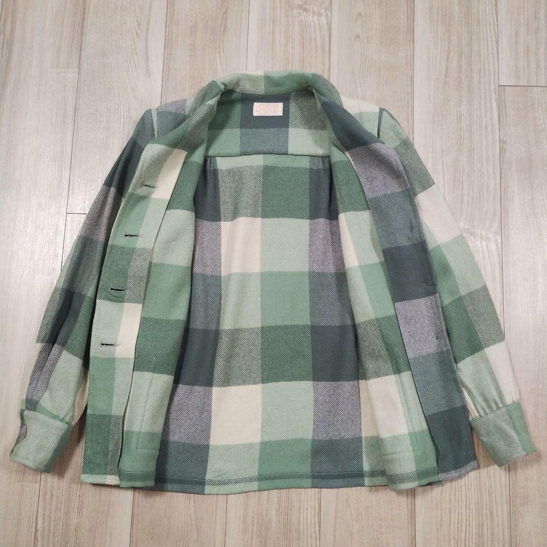 【NEW限定品】 70's PENDLETON メルカリ - 貝ボタン ウールジャケット ペンドルトン ジャケット・アウター