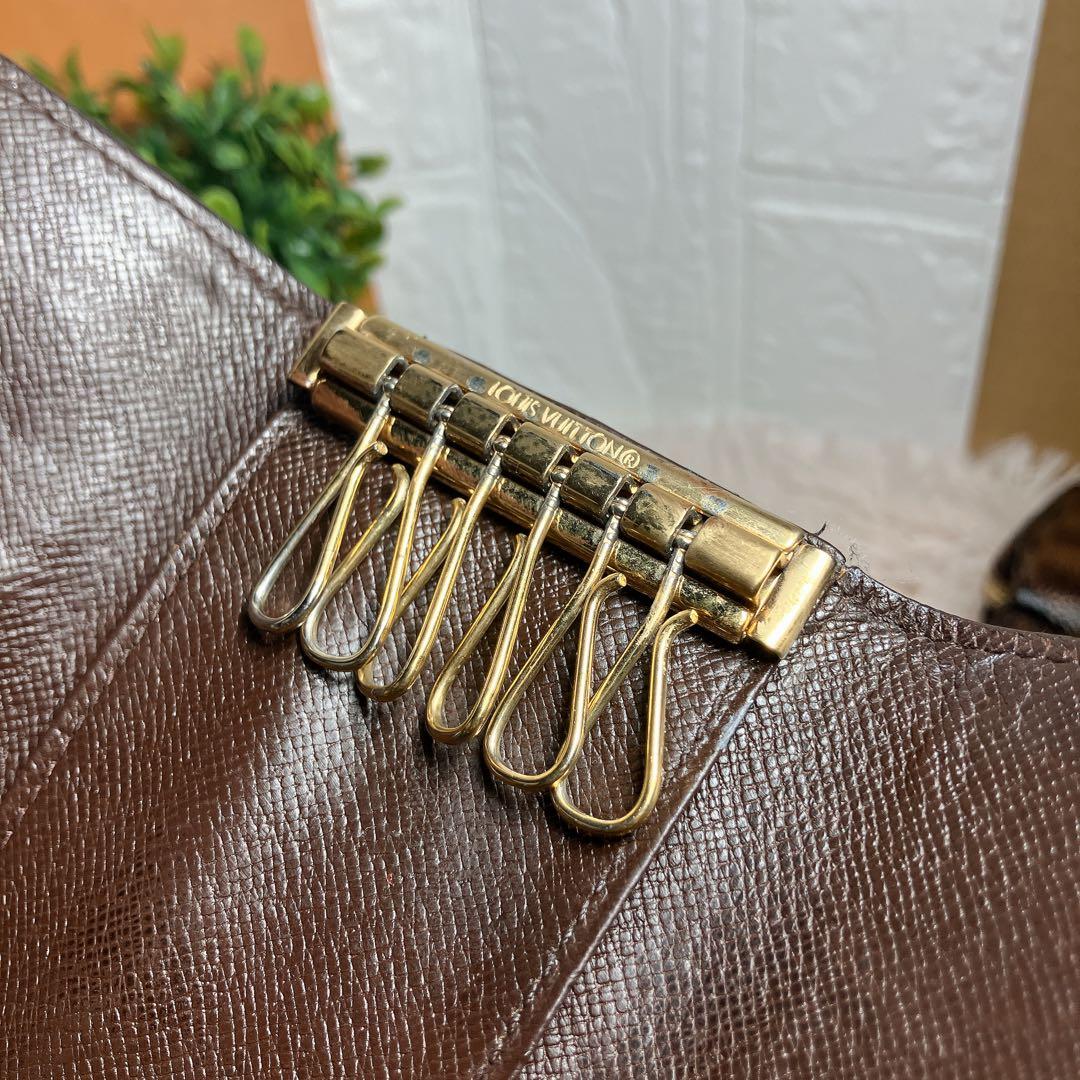 美品 ルイヴィトン ダミエ キーケース 6連 即日発送 安心取引 エベヌ