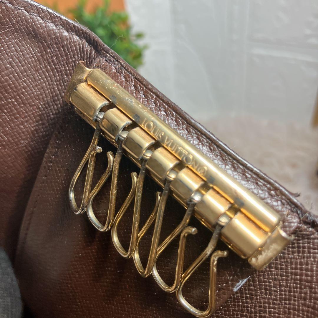 美品 ルイヴィトン ダミエ キーケース 6連 即日発送 安心取引 エベヌ