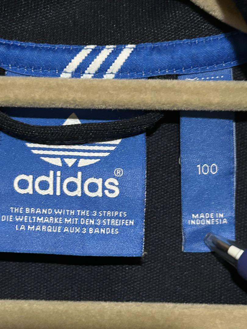 adidas アディダス トラックジャケット ジャージ ブラック 刺繍ロゴ