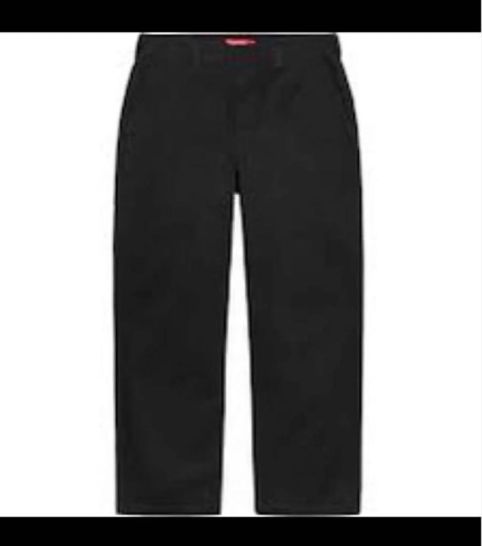 シュプリーム　ワークパンツ　30 黒