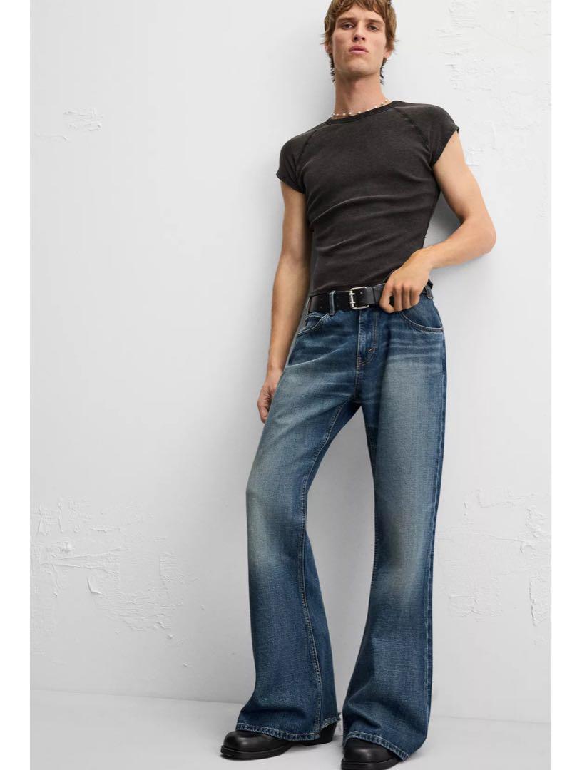完売品　ZARA クラシックフレアフィットジーンズ　EU36 ブルー