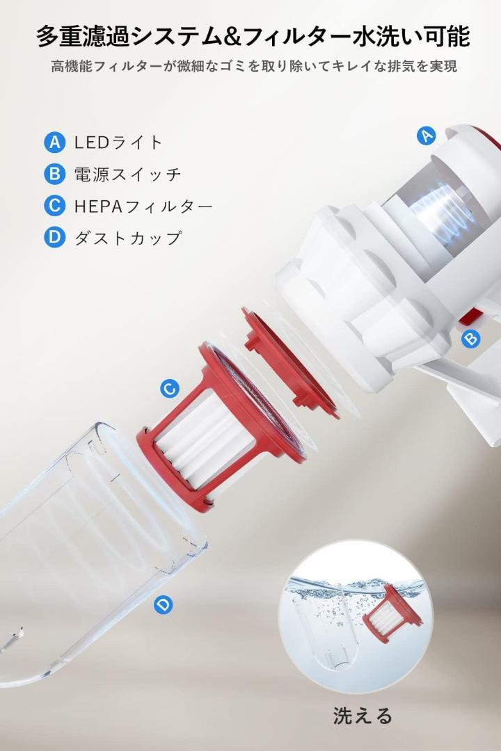超激安 掃除機 コードレススティッククリーナー ハンディ 強力吸引