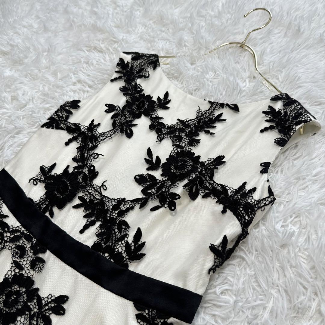 a547】グレースクラス 美品 ノースリーブ ワンピース M 花柄