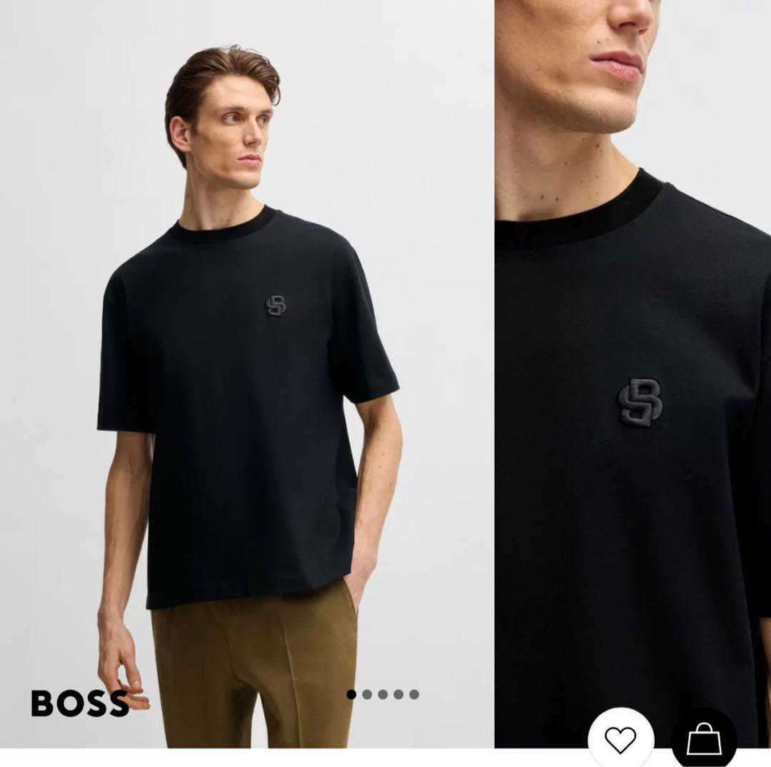 hugo boss 黒Tシャツ - メルカリ