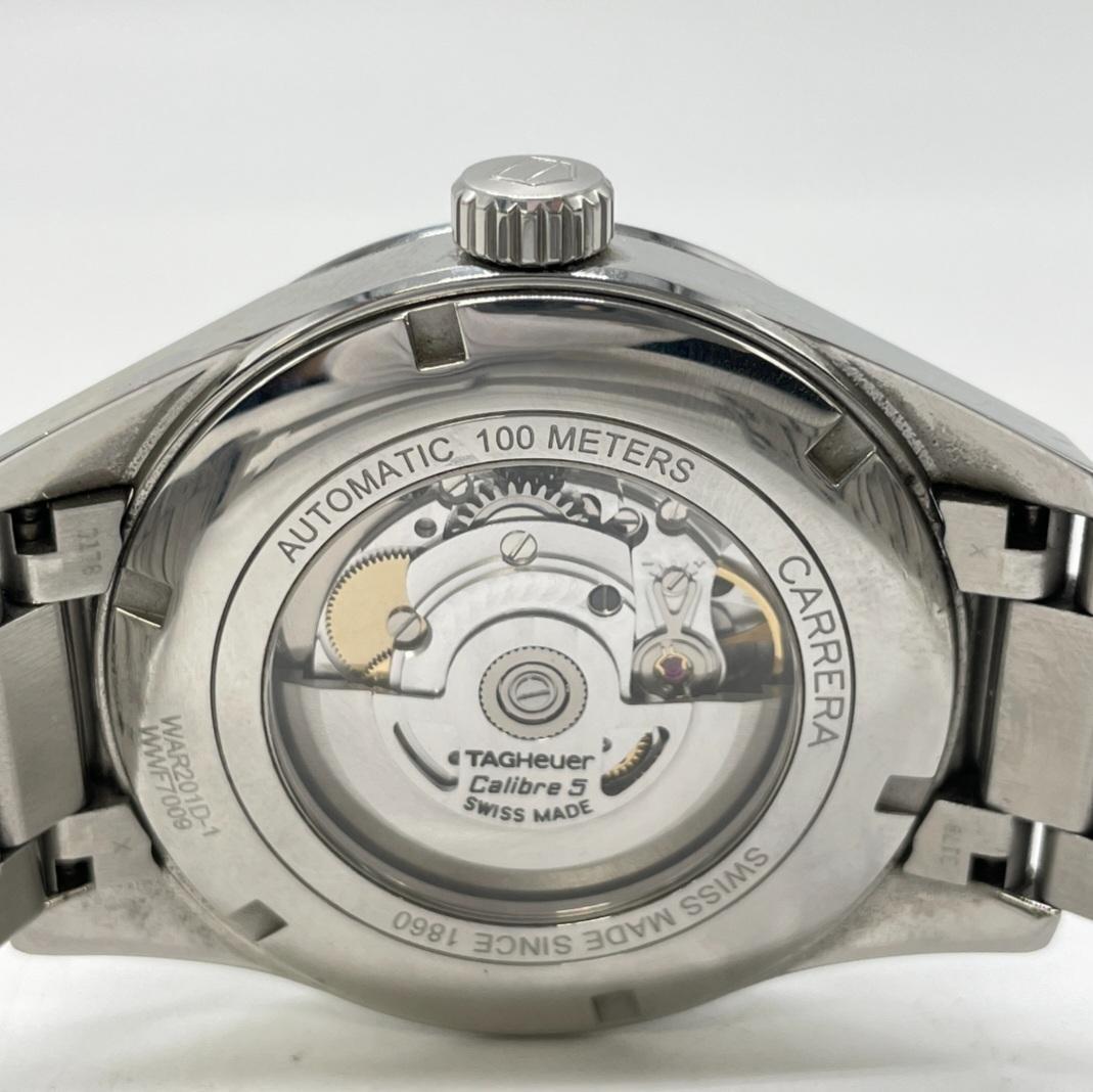 【美品】タグホイヤー カレラ キャリバー5 青文字盤 美品 メンズ 自動巻き