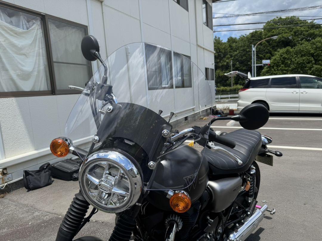 カワサキ純正オプション W800 フロントスクリーン ウインド カワサキ純正オプション W800 フロントスクリーン ウインド