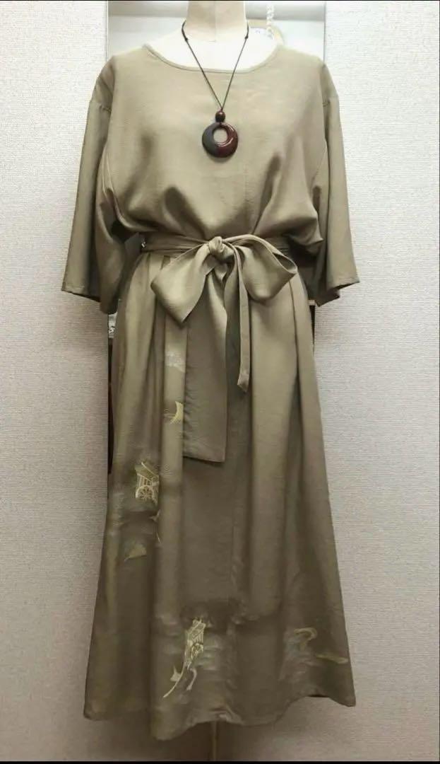 着物リメイクワンピース