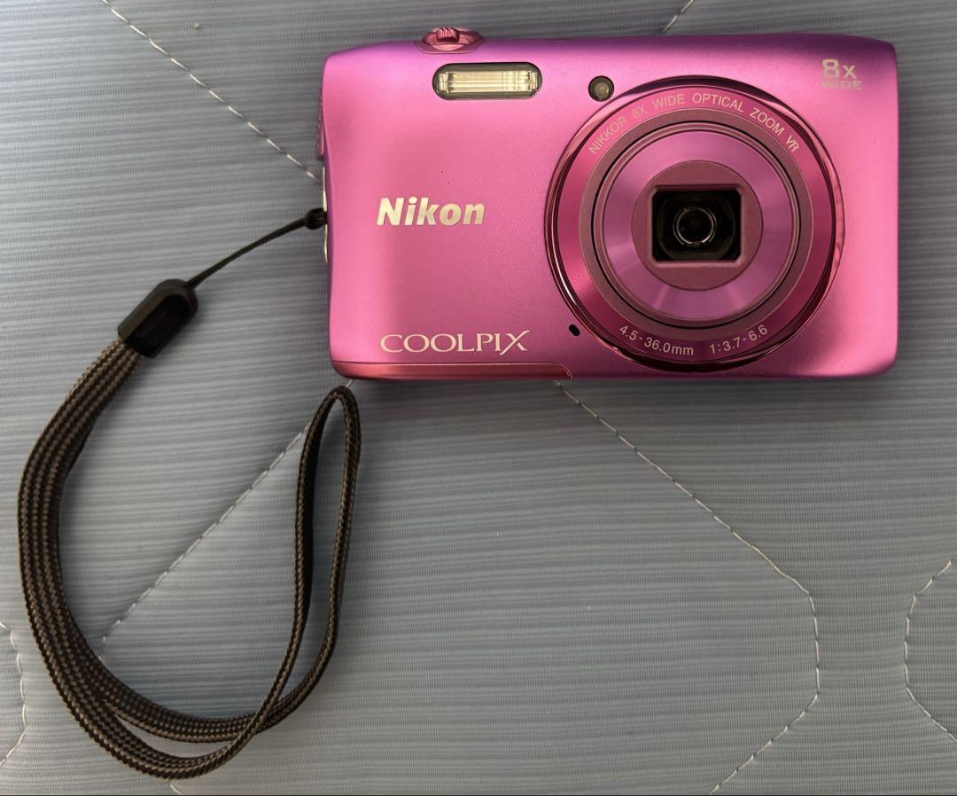 Nikon Coolpix S3600ピンク デジタルカメラ 本体・充電器セット