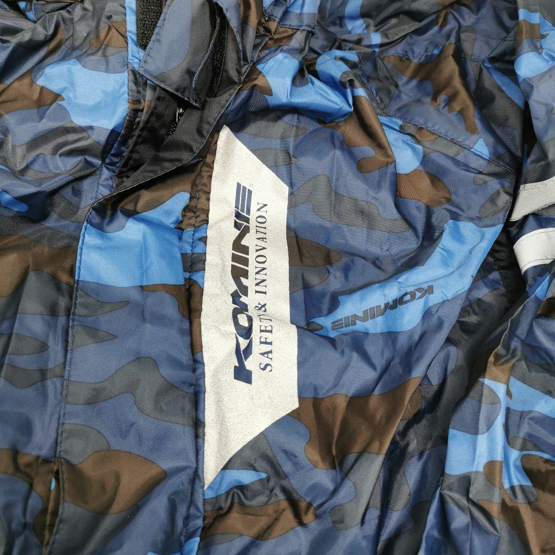 KOMINE RK-539 レインウェア Sサイズ ブルーカモ
