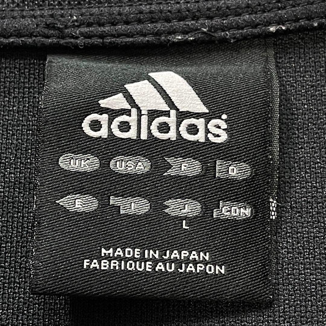 adidas 日本製 00s ジャージセットアップ 黒金 ブラック - メルカリ