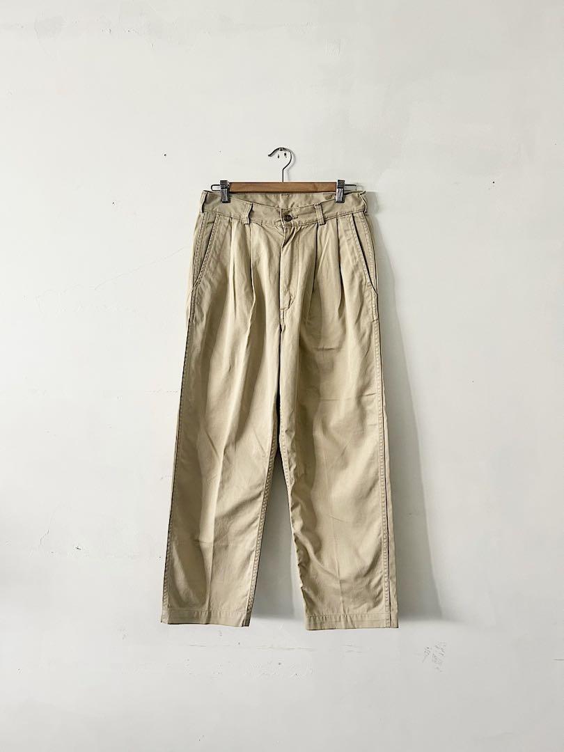 orslow　タック入り　チノパンツ　サイズS　コットン ベージュ