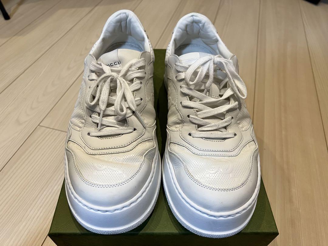 Gucci レザースニーカー | ホワイト | FARFETCH JP