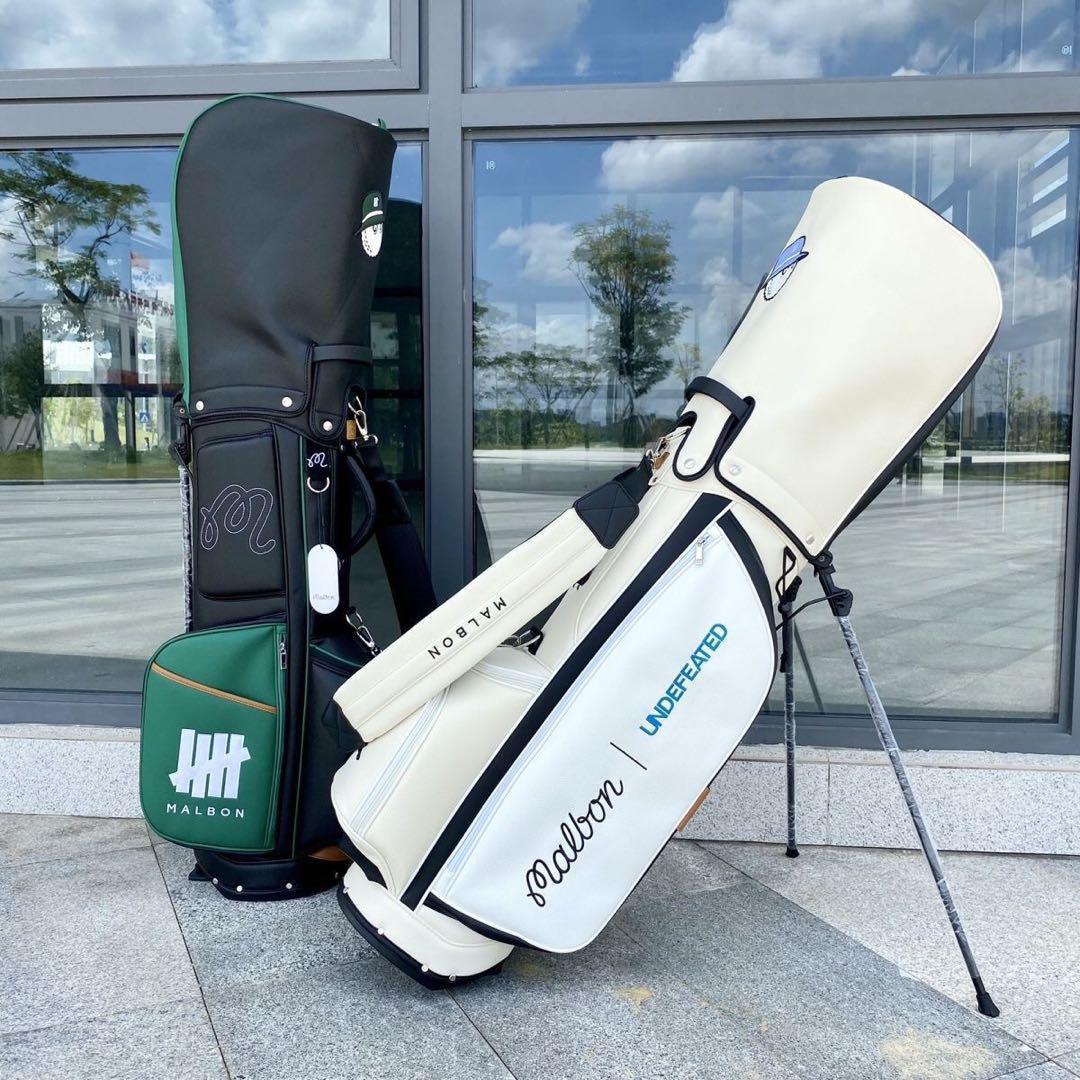 マルボンゴルフ キャディバッグ malbon golf バッグ ホワイト色