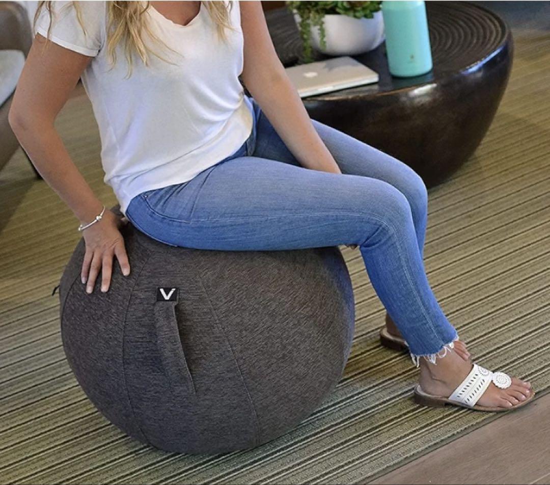 Vivora Luno バランスボール チャコールグレー 約65cm