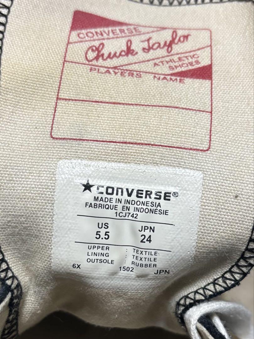復刻 CONVERSE CHUCK TAYLOR チャックテイラー 黒 24cm