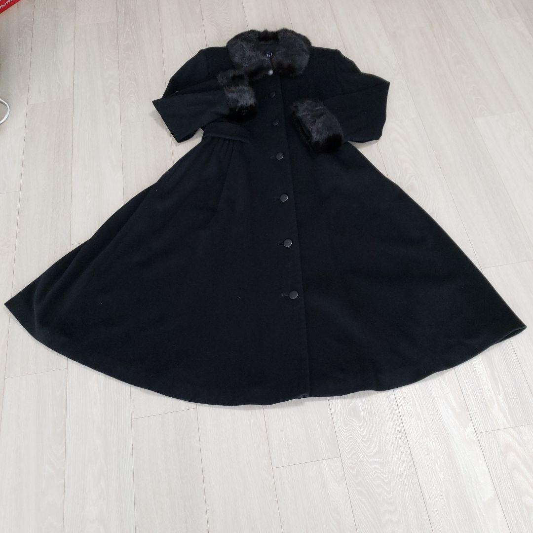 Miss Chloe ミスクロエ　ファー付ロングコート