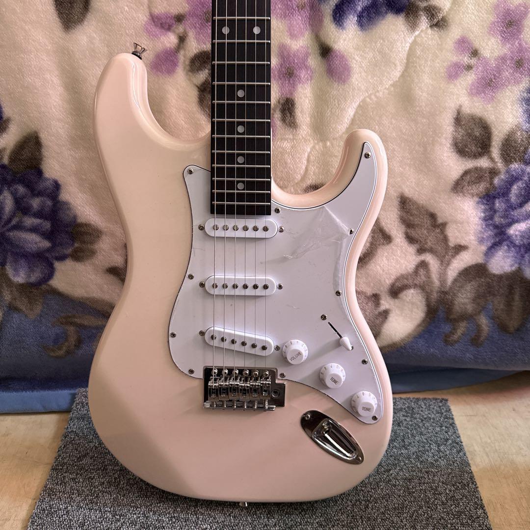 SI　エレキギター ピンク シングルコイル
