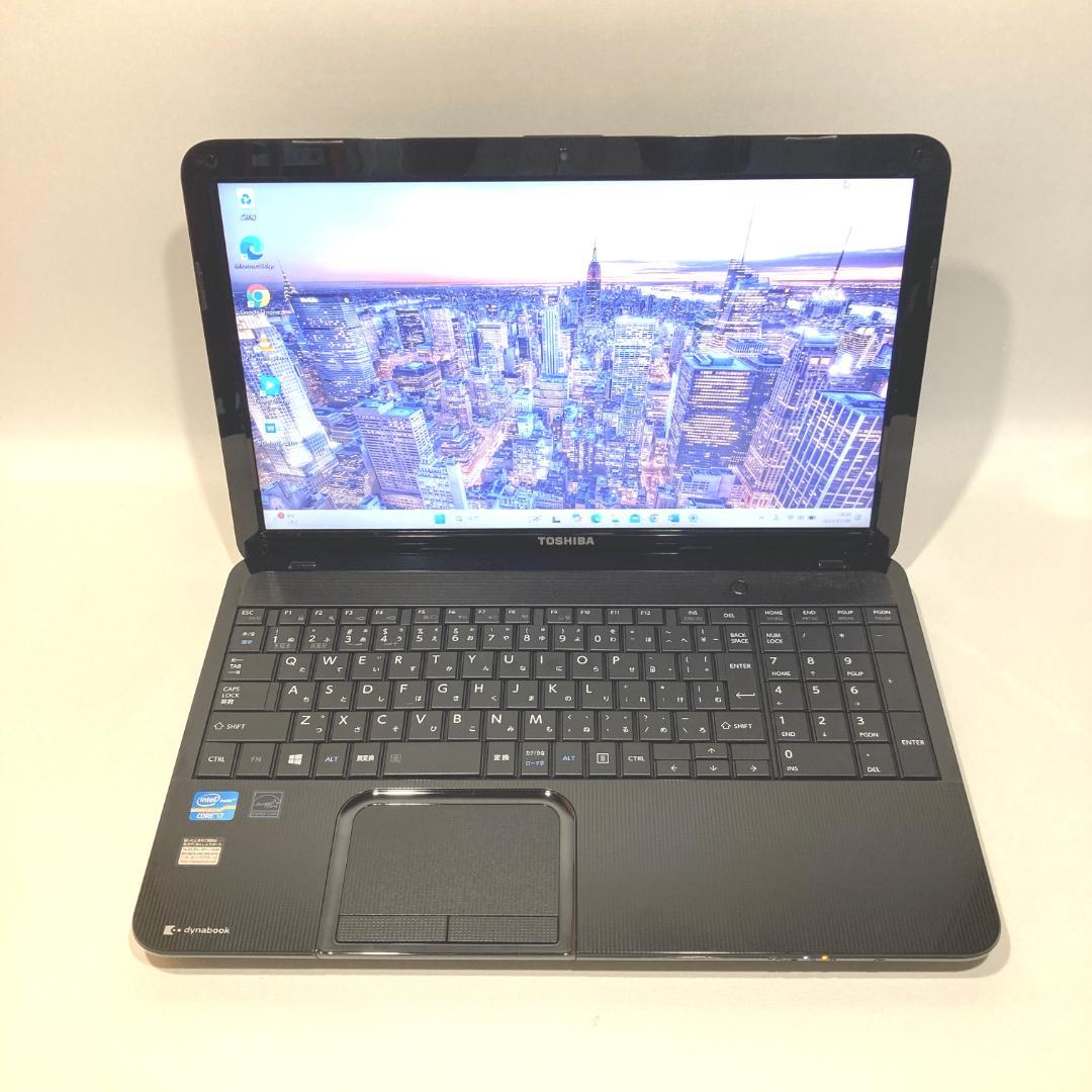 初心者向✨超速i7＆SSD・オフィス付◇黒◇すぐ使えるノートパソコン◇T24-1