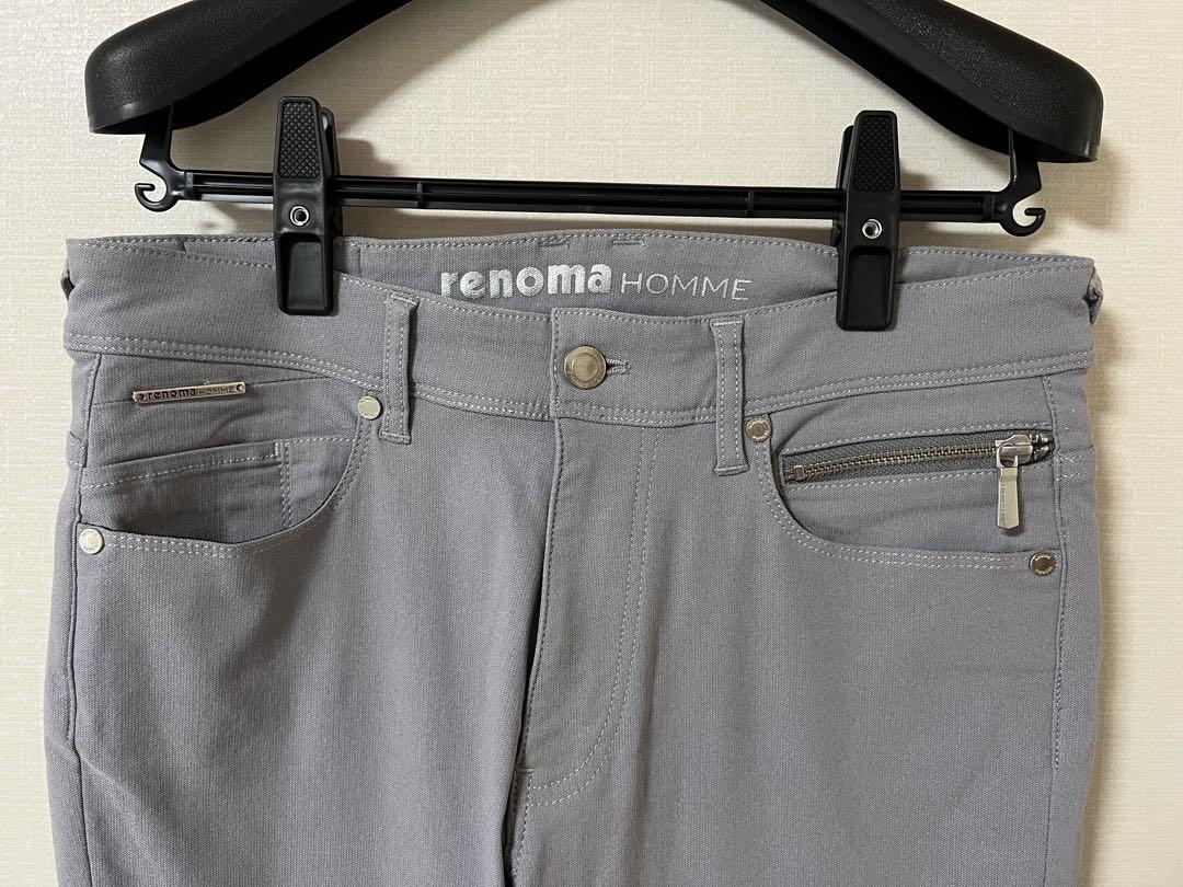 レノマオム RENOMA HOMME スリムストレート パンツ ズボン Sサイズ
