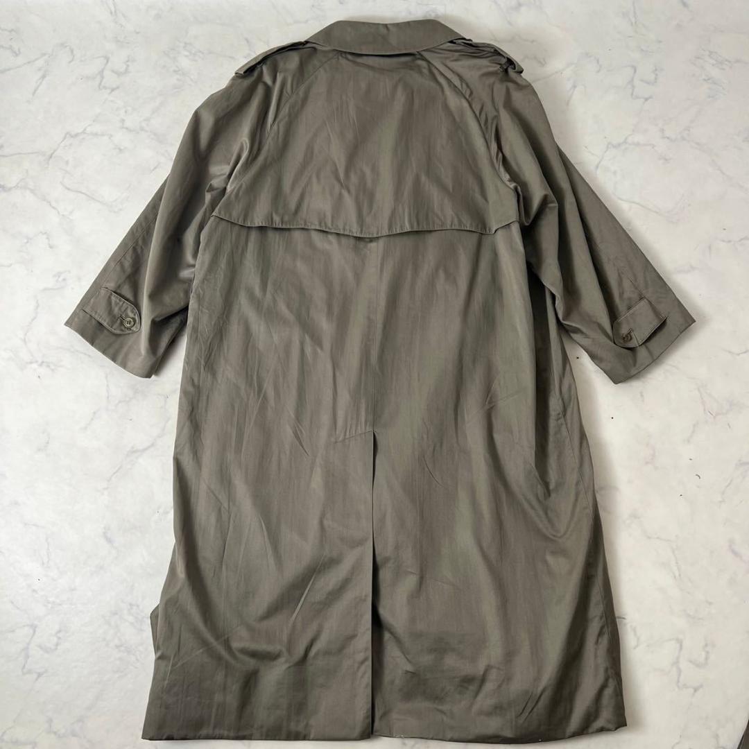 極美品【希少品XL~ 3L】バーバリー トレンチコート ノバチェック ベルト