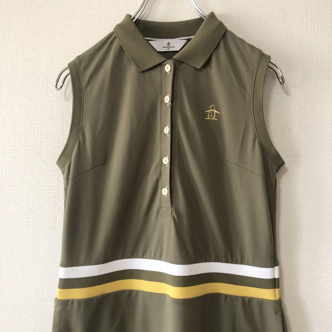 新品 Munsingwearノースリーブポロシャツワンピース クール仕様
