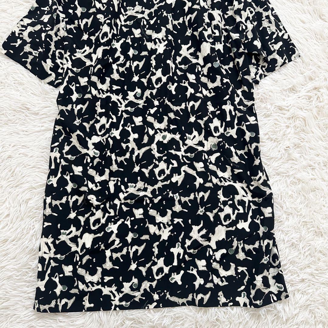 美品✨️フェラガモ 現行 総柄 ワンピース シルク100% 大きいサイズ 3XL