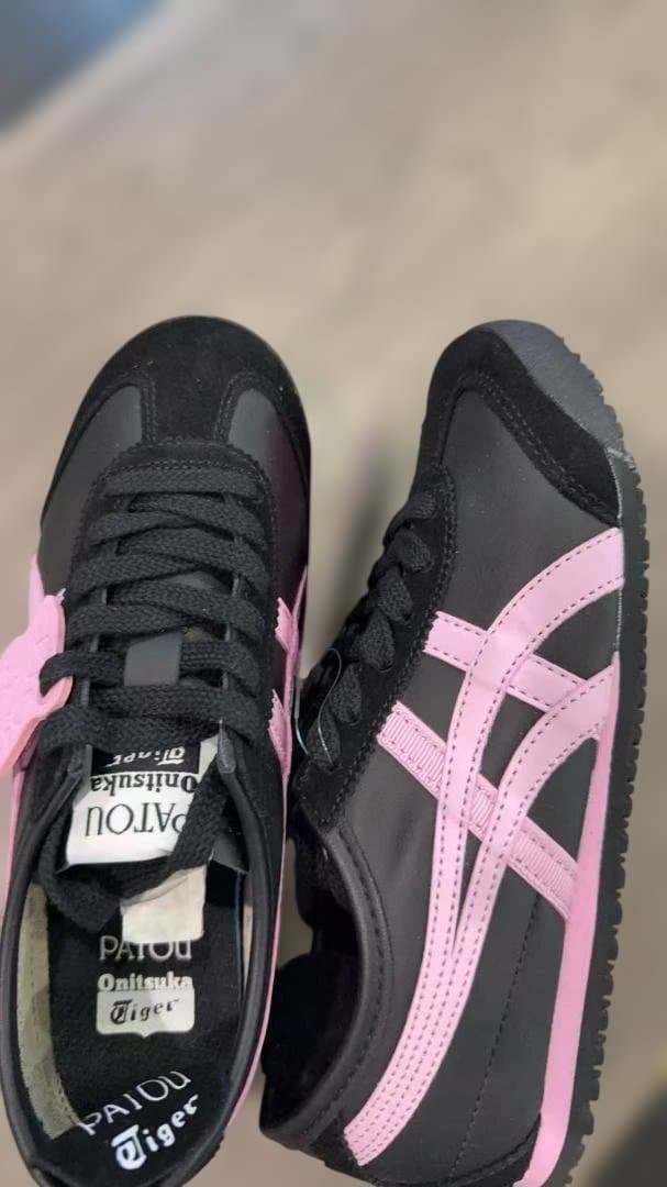 PATOU Onitsuka Tiger スニーカーブラック/ピンク24cm