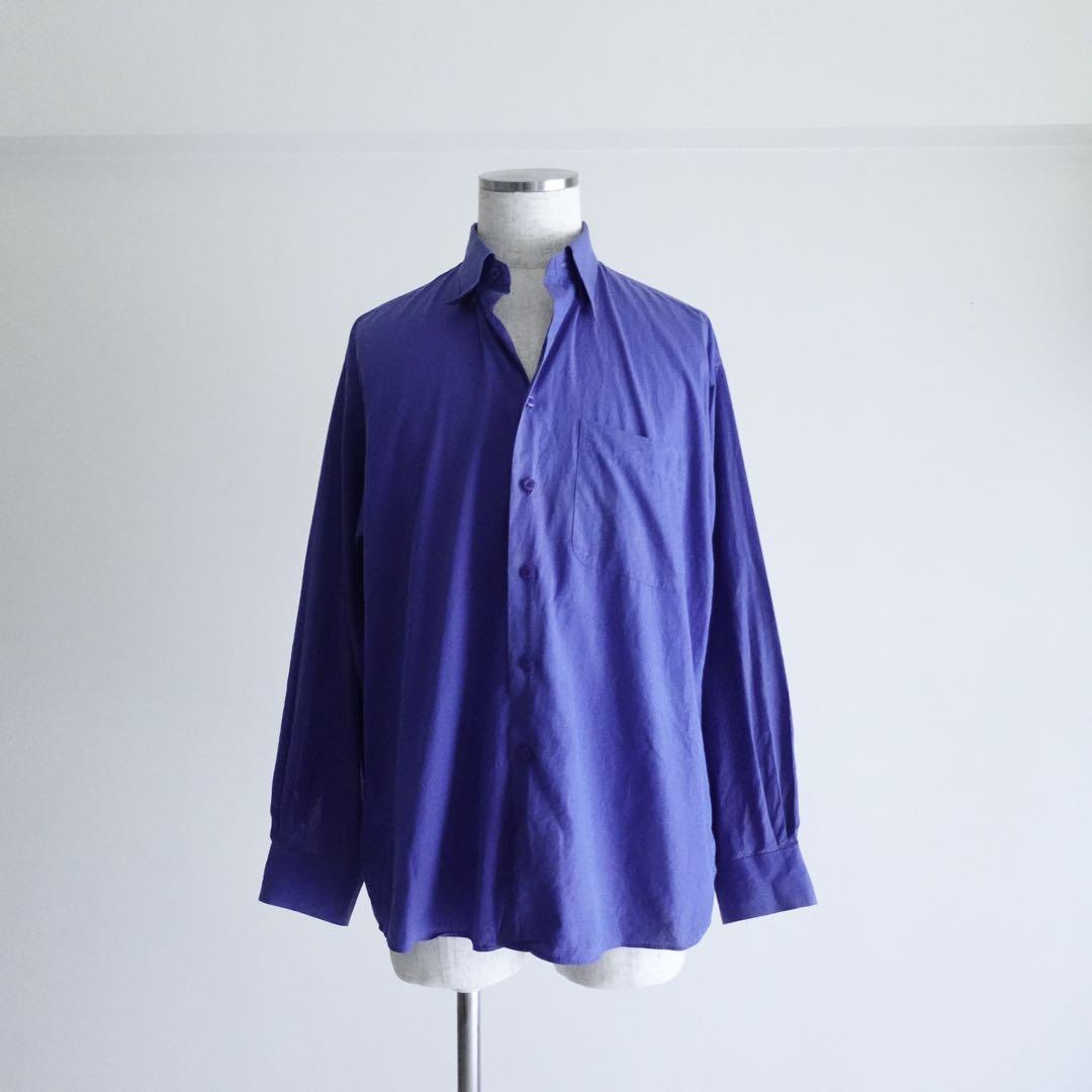 【ライカ期】90s KENZO ロイヤルブルー　オーバーサイズシャツ　3