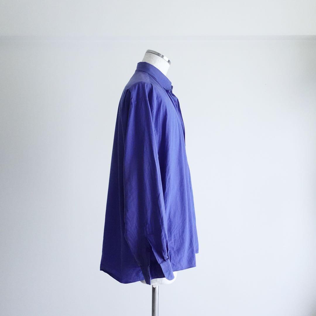 【ライカ期】90s KENZO ロイヤルブルー　オーバーサイズシャツ　3