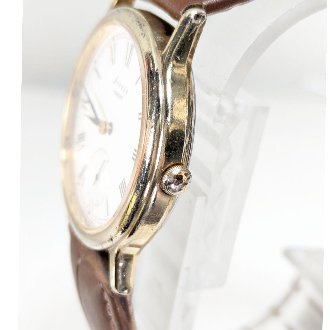 SEIKO Avenue スモセコ メンズ 電池ベルト交換済み可動品E-81
