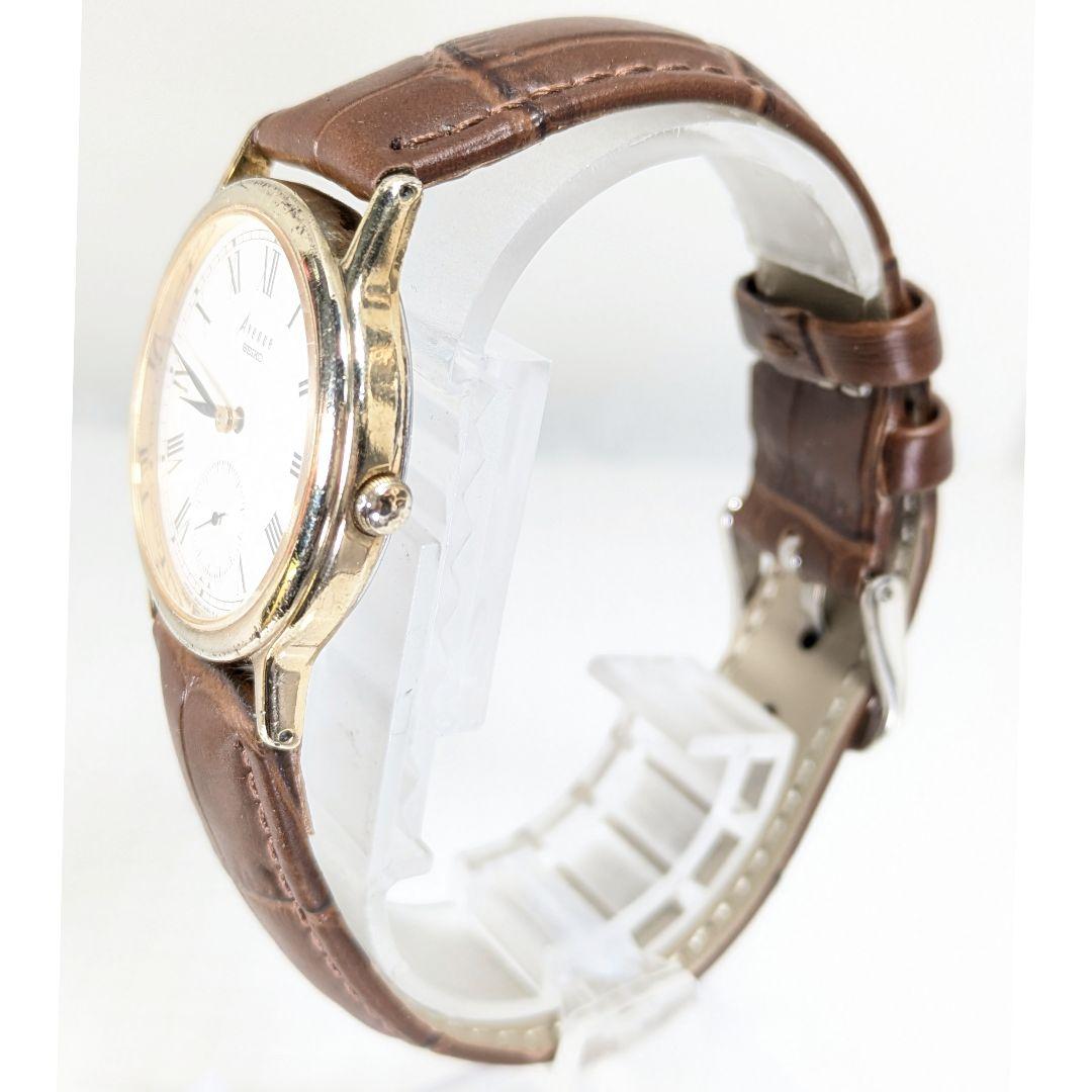 SEIKO Avenue スモセコ メンズ 電池ベルト交換済み可動品E-81