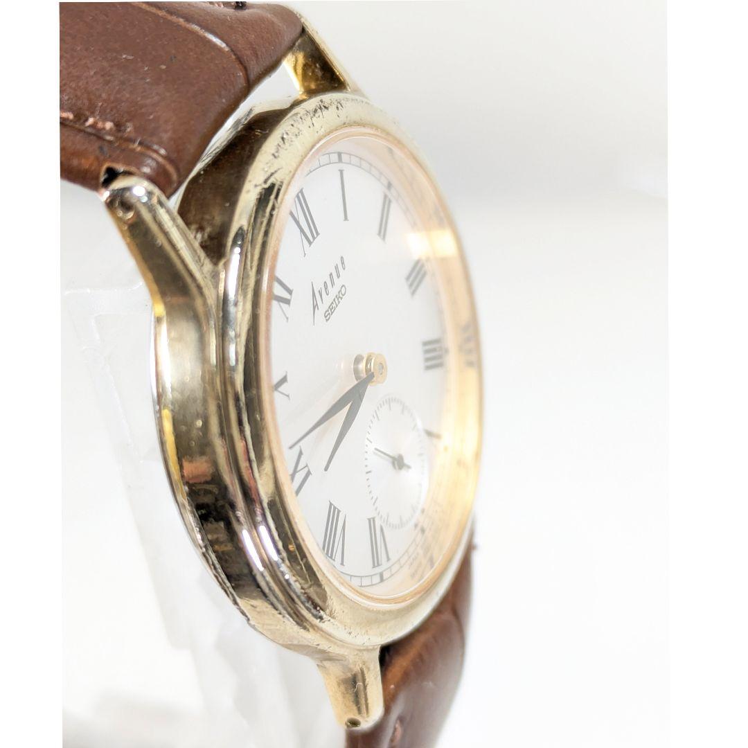 SEIKO Avenue スモセコ メンズ 電池ベルト交換済み可動品E-81