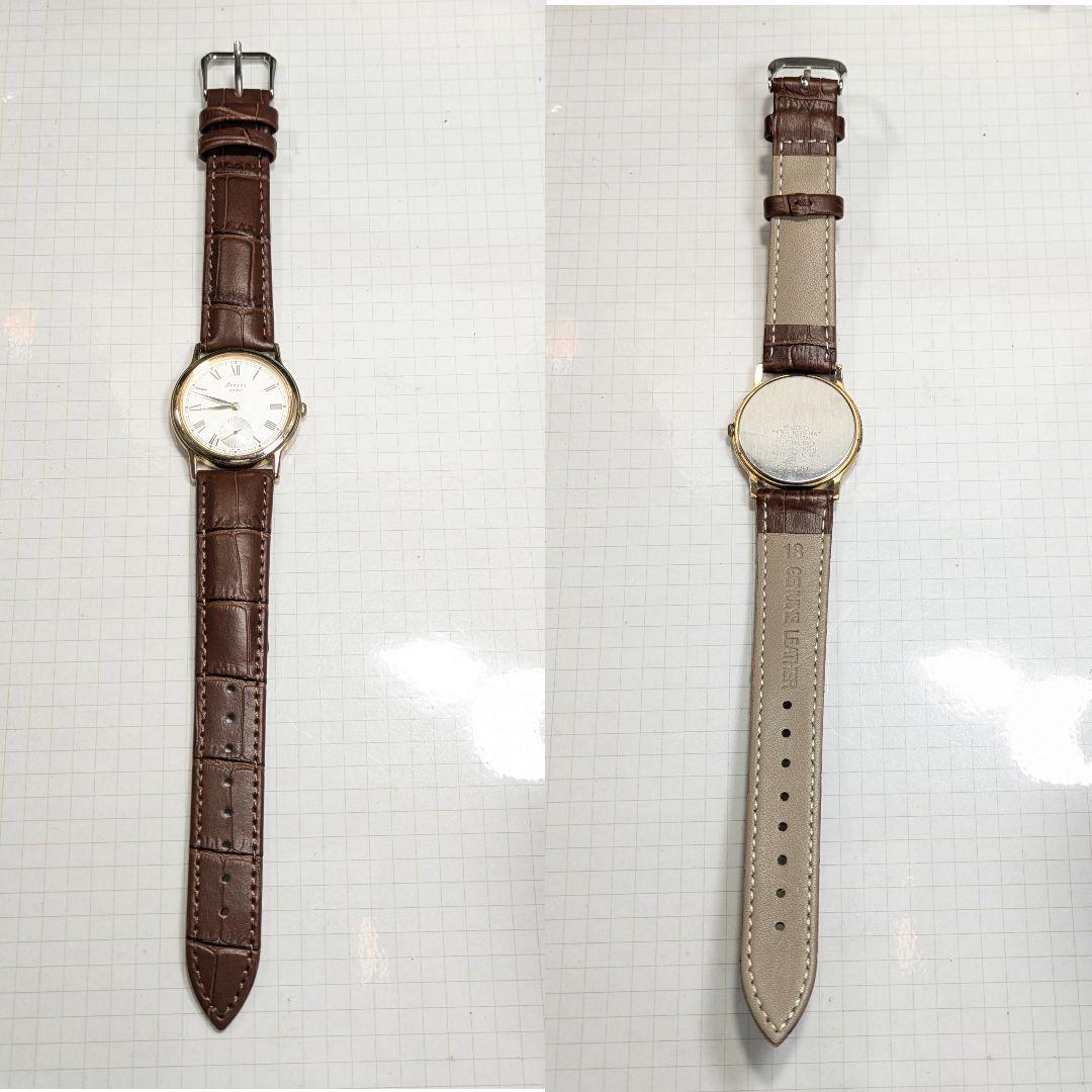 SEIKO Avenue スモセコ メンズ 電池ベルト交換済み可動品E-81