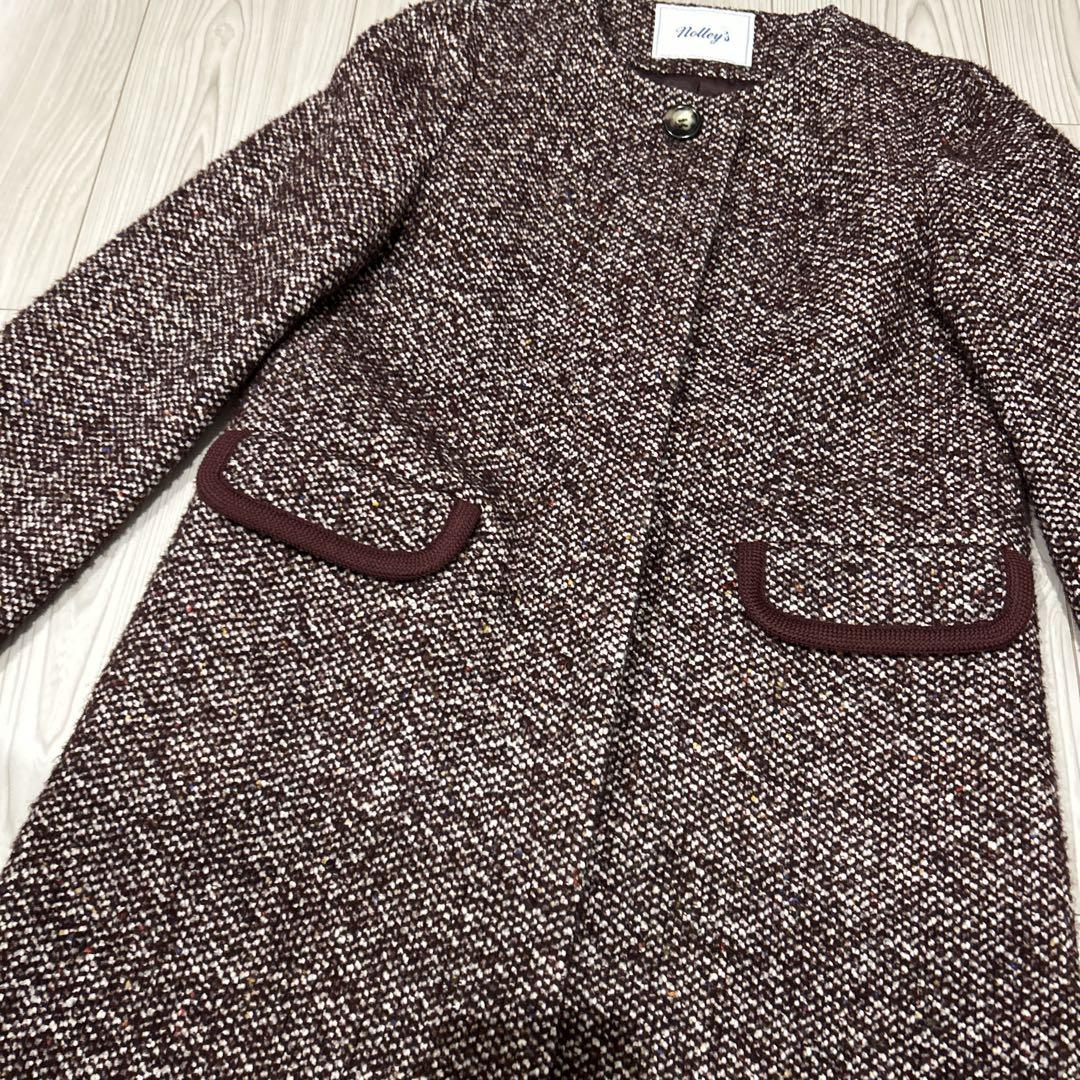 Nolley´s レッドブラウンツイード チェスターコート ノーリーズ