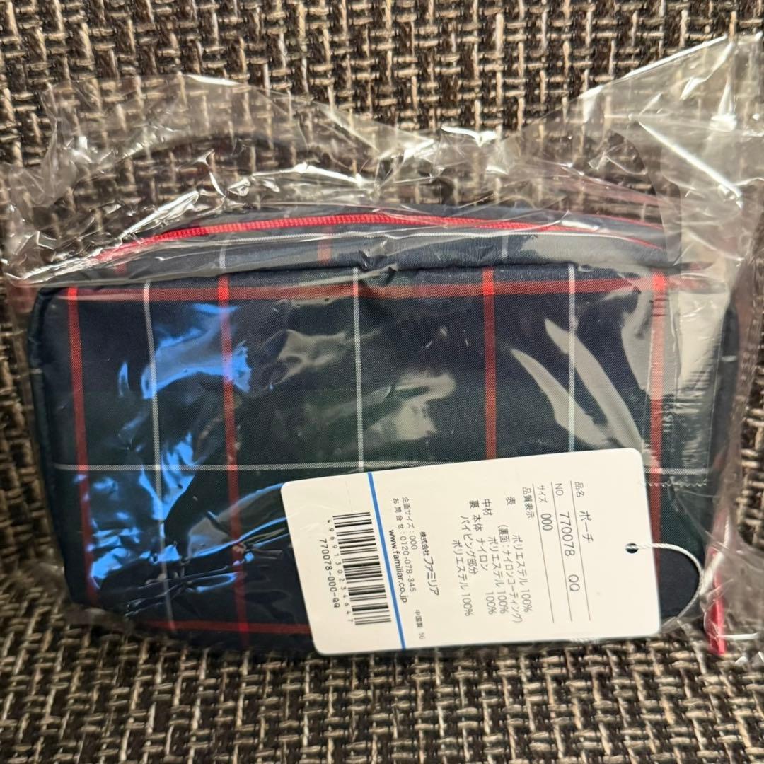 【JAL機内販売限定】familiar JALオリジナルポーチ　ファミリア