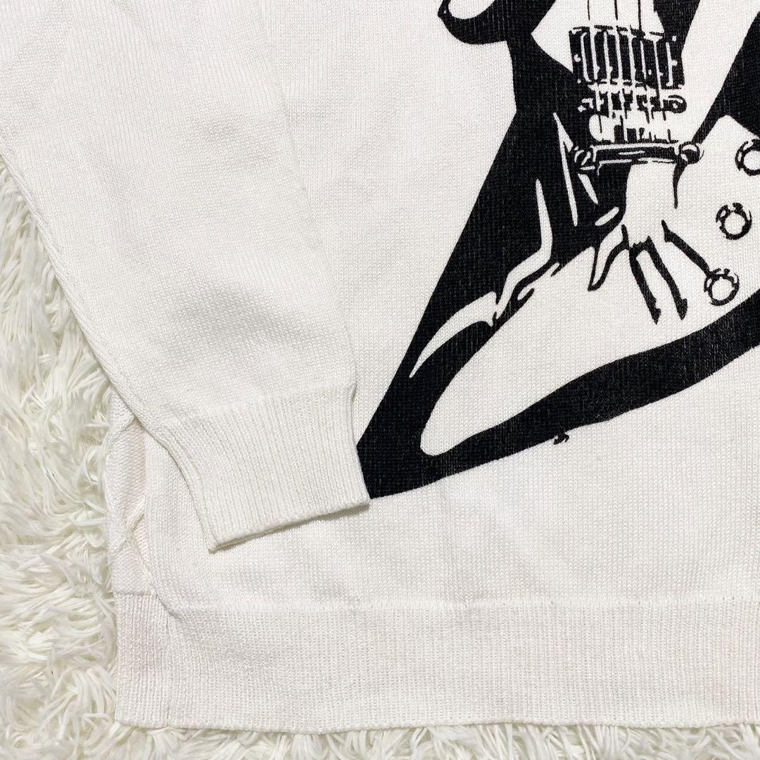 希少　HYSTERIC GLAMOUR ニット　L  ヒスガール  ギター　 白