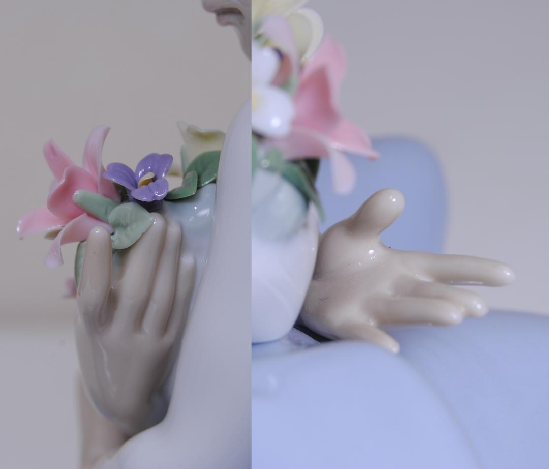LIADRO リヤドロ リアドロ 花の香りに包まれて 置物 オブジェ 陶器