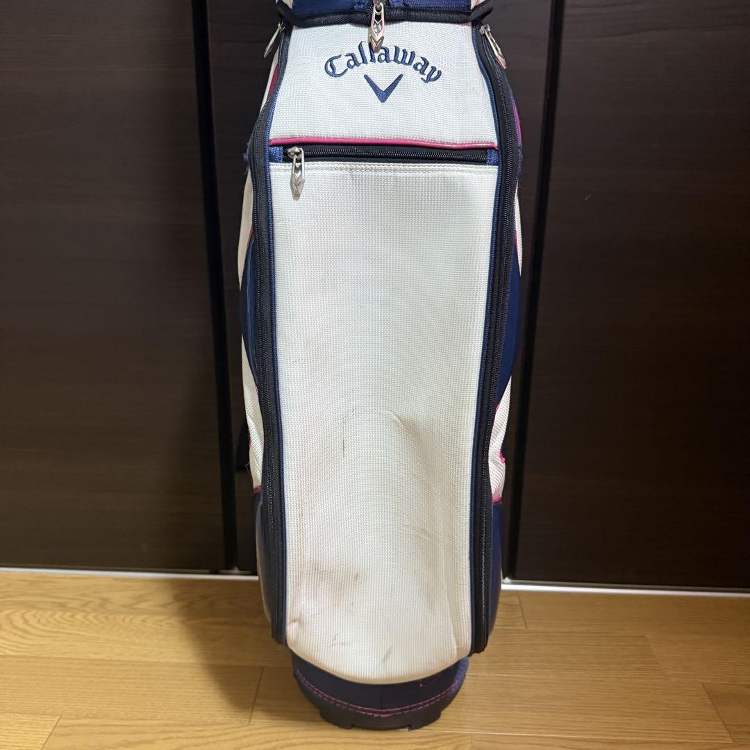 Callaway キャディバッグ ゴルフバッグ ホワイト/ピンク/ネイビー