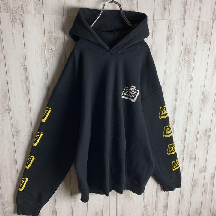 しいです✻ 最高デザイン 即完売 人気ロゴ 定番 eHaiU-m38175454390 ブラックブレイン ワンポイント パーカー さいませ