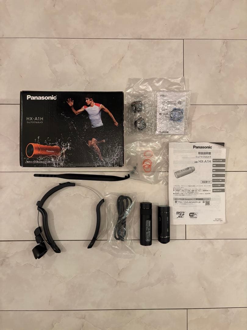 PanasonicウェアラブルカメラHX-A1H 拡張バッテリーVW-BTA1