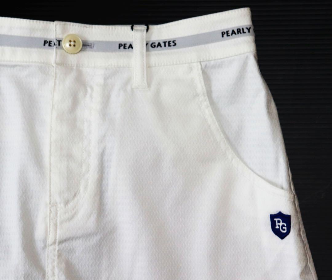 パーリーゲイツ》新品 ティー付 BIG千鳥柄 ストレッチスカート 0