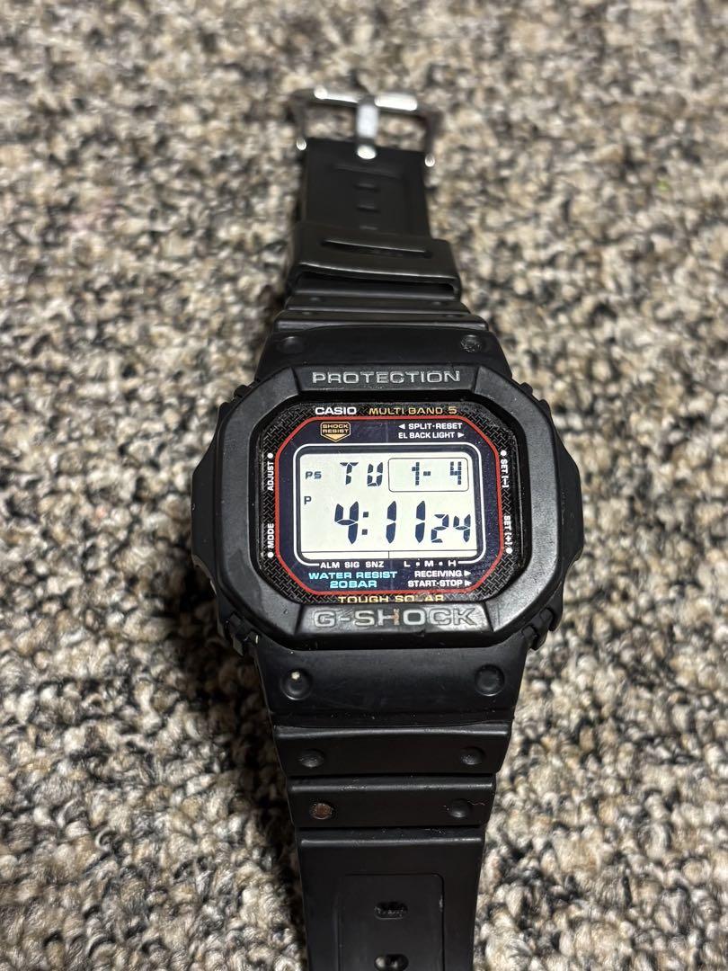 極美品 G-SHOCK GW-M5600 電波ソーラー ブラック スクウェア