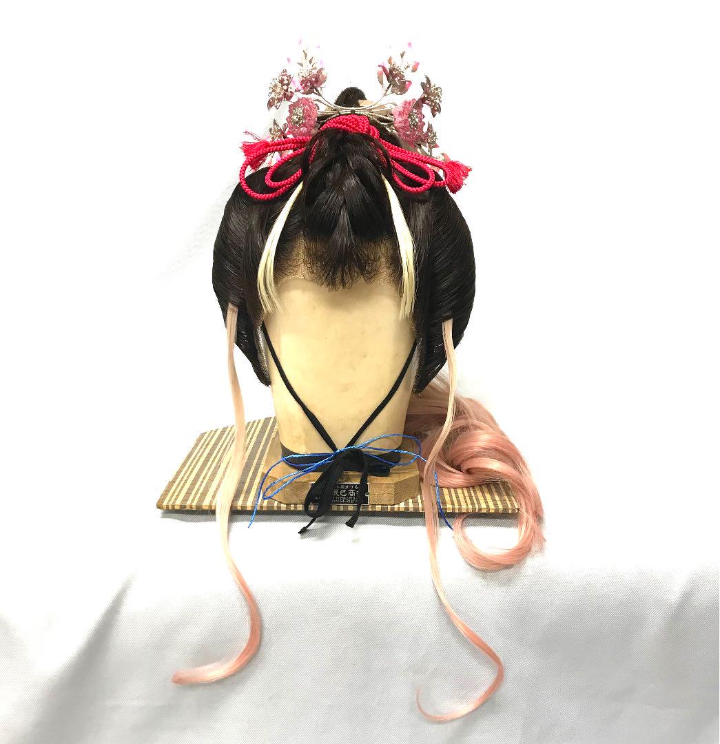 大得価豊富な 辰巳 中古日本髪かつら 大衆演劇かつら OZYIM-m38182883996 中小サイズ 耐熱ファイバーゴールドピンク 限定SALE