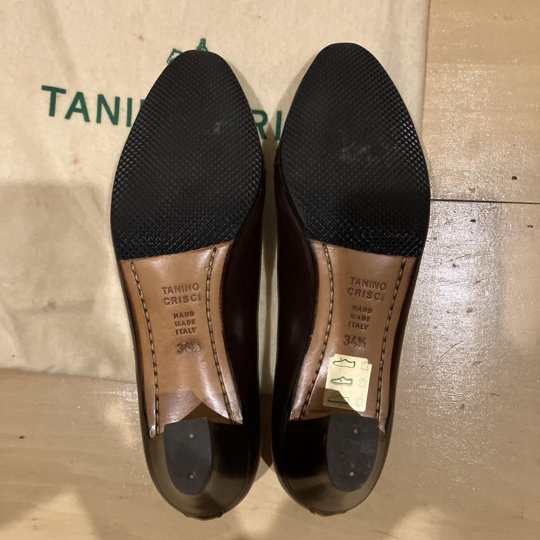 TANINO CRISCI ダークブラウン パンプス 34.5 34 1/2